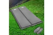 Weisshorn Self Inflating Mattress Camping Sleeping Mat Air Bed Double Set Grey