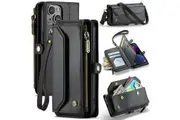 Apple iPhone 15 Plus CaseMe C36 Wallet, 7 Card Slots, Cash Pocket, Zipped Coin Wallet