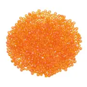 2000 Pcs Glass Seed Beads, 2mm Mini Glass Seed Spacer Bead, Orange
