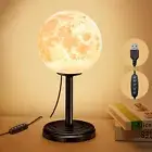 Moon Lamp LED Night Light - Dimmable Bedside Lamps Small Modern Bedroom Lamp ...