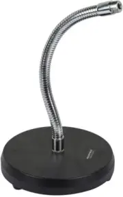 Desktop Microphone Stand with Gooseneck and Solid Base