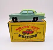 Vintage Matchbox #29B Austin A55 Cambridge sedan w/ BPW's. Mint in C-box