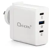 Oxhorn 100W USB GaN Type-C fast Charger, 2x USB-C, 1x USB-A Fast Charger NB-PD100