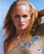 AMBER VALLETTA SUPERMODEL & ACTRESS MODEL SIGNED HYPNOTIC PHOTO PSA