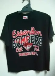 Essendon Bombers Official AFL Team Colours & Logo Youth Kids Supporter T-Shirt