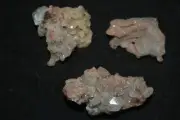 APOPHYLLITE ON CHALCEDONY 3 NOS Mineral specimen india #930