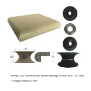 V40 (1-1/2") Full Bullnose Vacuum Brazed Diamond Router Bit for MJ