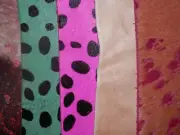 5 pcs Various Hair On Leather Remnants / Scraps Various Thickness #632