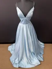 Sherri Hill 54962 size 12 light blue $300