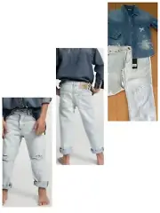 One Teaspoon Kids Awe Baggie Brando Jeans 10-12