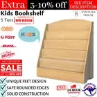 Keezi Kids Bookshelf Bookcase Children Shelf Magazine Display Holder Rack Wooden