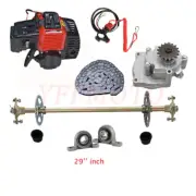 740mm Rear Axle Kits Wheel Hub 2 Stroke Engine Motor for Go Kart ATV Quads Mower
