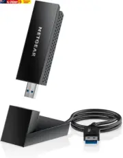 Nighthawk Wifi 6 or 6E USB 3.0 Adapter (A8000) - AXE3000 Tri-Band Wireless Gigab