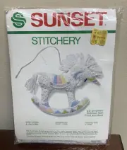 New Sunset Stitchery Wish Upon a Unicorn 3D Ornament Embroidery Kit # 141