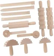 PERSELOSO 1Set Clay Molding Tools for Durable Wooden Sculpting Instruments for Creative DIY Plasticine Safe and Easy to Clean for Fun Playtime Activities