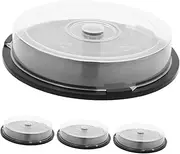 LIFKICH 4Pcs CD Holder Case Disc Dvd Storage Box Durable Material CD Organizer for Home Office Car Use Versatile CD Dvd Storage for Movies Music