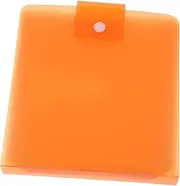 1pc 12 Storage Box Case Holder Holders Storage Case Disk Case Container Organizer Home Cases Capacity Cabinet Cassette Storage Portable Boxes Holder Plastic Orange