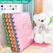 4 PCS EVA Foam Floor Mats Interlocking Heavy Duty Puzzle Kids Colorful Playmat