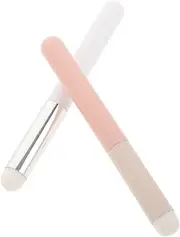 SAFIGLE 2Pcs Mushroom Head Lip Brush Set Ultra Soft Applicator Wands for Precise Lip Gloss and Lipstick Makeup for Application and Convenient Use
