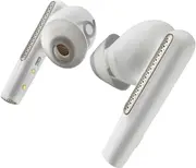 HP POLY Voyager Free 60 UC White Sand Wireless Earbuds +BT700 USB-A Adapter +Basic Charge Case