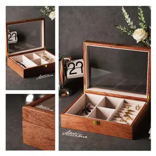 【AllTime】麥穗橙實木紋收藏盒 (木H13) 錶盒 飾品盒 收納盒 收藏盒 珠寶盒 首飾盒 木頭錶盒