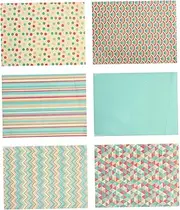 GOOHOCHY Flower Wrapping Paper Set of 6 Elegant Printing Wrapping Paper for Birthday Wedding Christmas Mother's Day