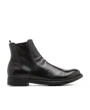 side zip ankle boots 43.5 Black