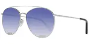 Bally BY0016D Asian Fit 18W Women’s Sunglasses Silver Size 60