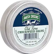 Amish Origins Old Time Chickweed Save 2 oz- The Ultimate Poison Ivy/Poison Oak Blocker, Healing Salve for Skin Disorder, Irritations, Burns, Minor Cuts, Dry Skin, Great for Itching, White