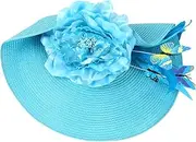 [SOESFOUFU] Bridal Headdress Straw Fascinator Hat for Women Elegant Headband for Tea Parties Weddings Anniversaries and Special Occasions