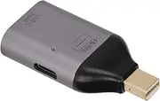 Type C to Mini DP Adapter, Universal Aluminum Housing USB C Female to Mini DP Male Adapter 4K 60Hz for Laptops for Projectors for Monitors