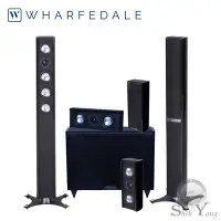 在飛比找Yahoo!奇摩拍賣優惠-英國 Wharfedale MICRO造型鋼烤皮革劇院組 (