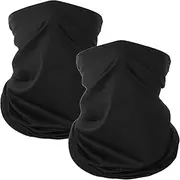 [RIBHNXHI] Face Shield Scarf Breathable Cooling Ice Silk 2 Pack UPF 50 Multifunctional Stretchy Daily Protection