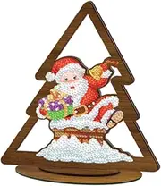rockible DIY Christmas Diamond Art Set for Shelf Decor 5D Craft for Beginners, Style D