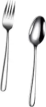 HOLIDYOYO Stainless Steel Fork Spoon Set Set for Dinner Home Western Food Service