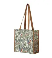 Golden Lily Flower Floral design Tapestry Tote Shopper Bag