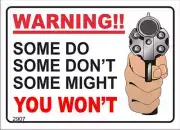 DECAL 2907 WARNING!! SOME DO SOME DON'T SOME MIGHT YOU WON'T