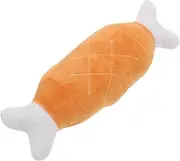 GANAZONO Interactive Dog Chew Chicken Leg Shape Soft Durable Plush for Puppies Engaging Teeth Grinding Experience for Teething Reducing Boredom