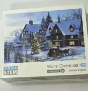 Warm Christmas 1000 Piece Puzzle STEM New Sealed Box