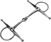 Oshhni Horse Bit Horse Mouth Snaffle Gear Wear Resistant Equestrian Accessories Horse Snaffle Stallion Training Bit for Horses Mules