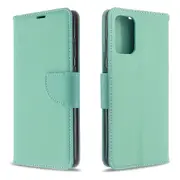 For Samsung Galaxy S20+ Plus Case, PU Leather Wallet Cover with Stand & Lanyard, Green
