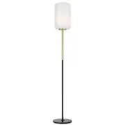 Karen Brass Opal Glass Floor Lamp