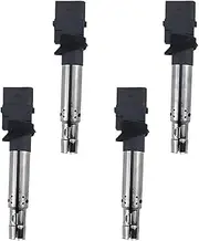 4PCS Ignition Coil Compatible For Audi A3 Q7 TT Compatible For VW Eos Golf GTI R32 Compatible For Touareg Quattro Passat 2003-2011 3.2L