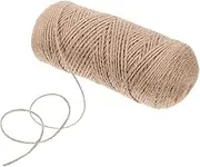 Ciieeo 1Roll Natural Jute Twine Craft Rope String for Home Decor Present Wrapping Wedding Decoration and Projects and Unique Texture for Long Lasting Use