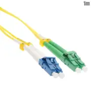1M LC/UPC to LC/APC Fiber Optic Duplex Single Mode Optical Patch Cable Cord OFNR