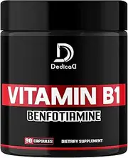 Vi.ta.min B1 Benfotiamine Supplement 525mg - 2 Potent Ingredients for Brain, Body, Heart & Immune Health Support - 90 Capsules for 3 Months