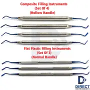 7Pcs Amalgam Composite Instruments Heidman Spatula Filling Carvers Examination