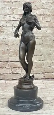 Handcrafted Abstract Female Bronze Statue by Aldo Vitaleh for Home Decoration