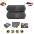 Ultra Soft Dark Grey Bath Sheets - Quick Dry Oversized 35" x 70" Towel Set