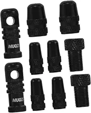 MOBUTOFU 1 Set Aluminum Alloy Bicycle Valve Stem Caps French to American Valve Adapters Stylish Tire Nozzle Caps Multi Functional Dust Covers Debris Prevention for Bikes